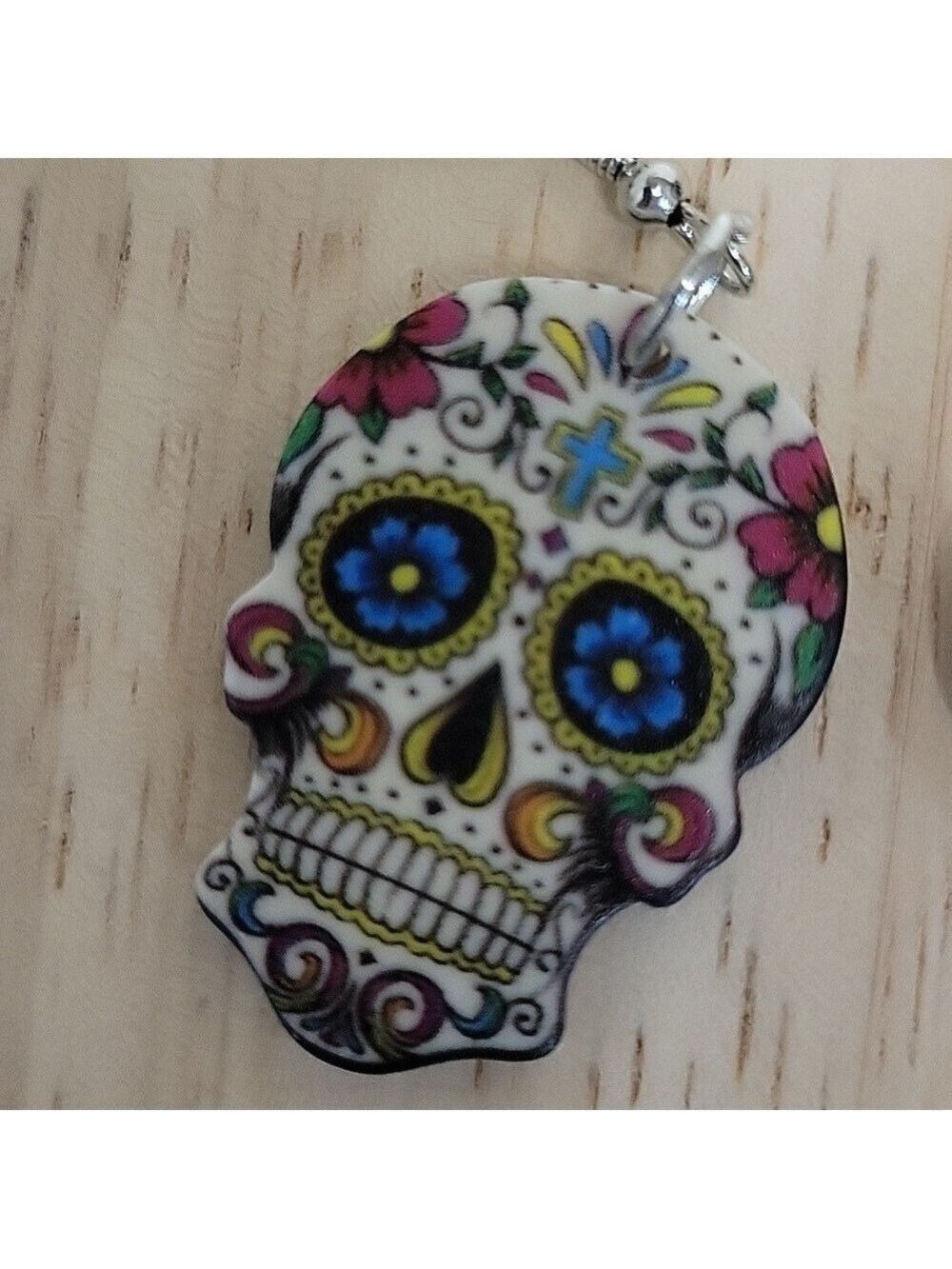 Dia de los Muertos day of the dead earrings - Picture 2 of 5
